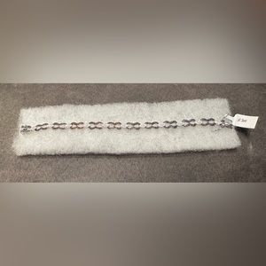 Stamped 925 Silver Diamond Bracelet